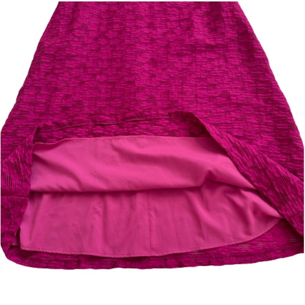 Banana Republic Dress Magenta Pink Floral Lace Sleeveless Midi Size 4 NEW - Picture 9 of 12